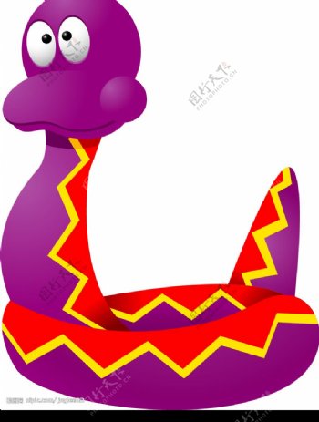 紫色的小蛇图片