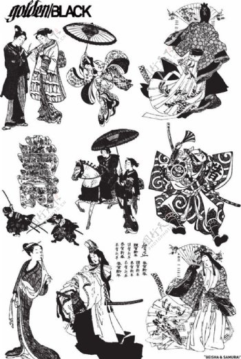 日本古代仕女图图片