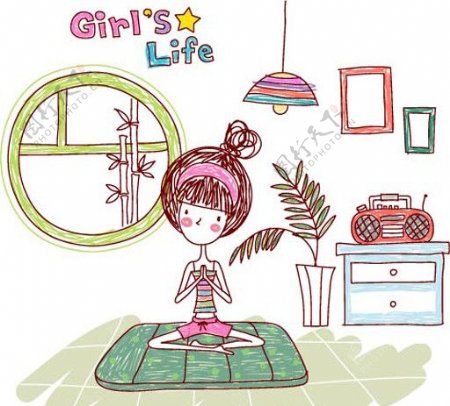 女生的生活GirlsLife瑜伽图片