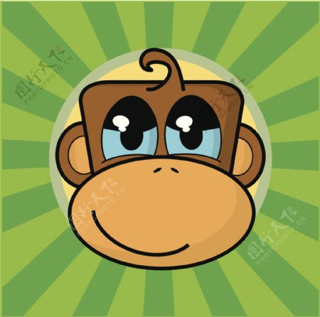 卡通猴子图片