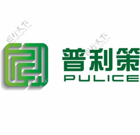 普利策绿色墙体logo图片