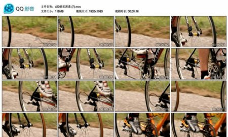 骑自行车高清实拍视频素材