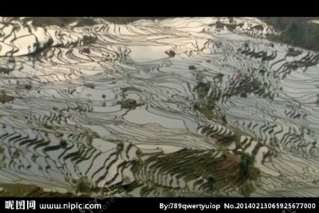 山水风景画视频素材