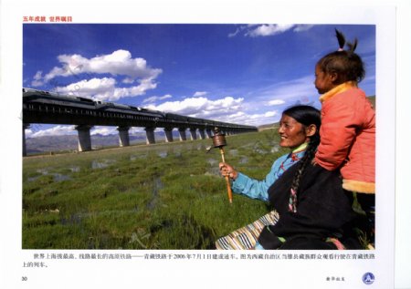 青藏铁路建成通车图片