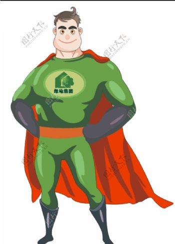 绿地城超人标志图片
