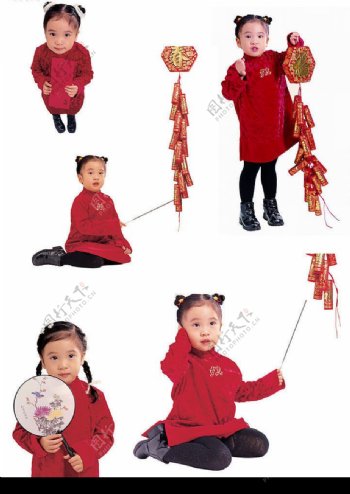 春节儿童贺岁素材图片