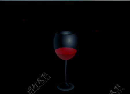 flash酒杯里的红色液体动画