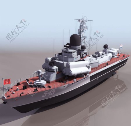 3D武器军事舰艇护卫舰图片