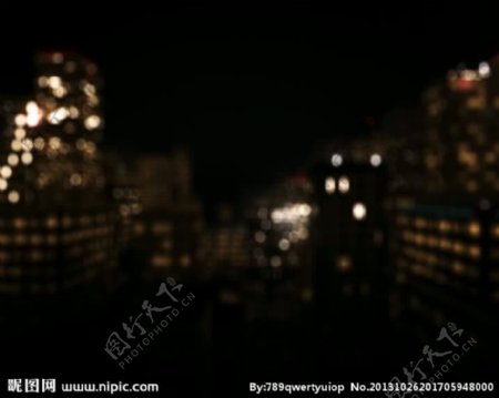 城市夜景灯光视频素材
