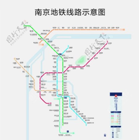 南京地铁线路图图片