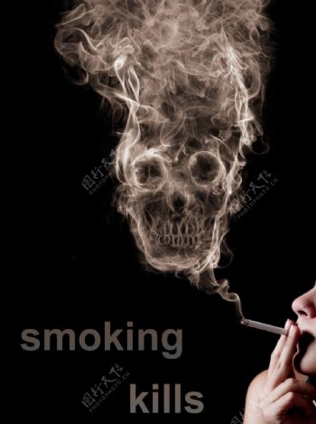 烟雾骷髅图片