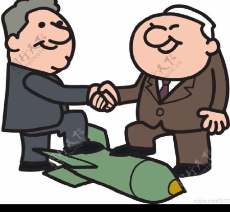 核谈判漫画图片