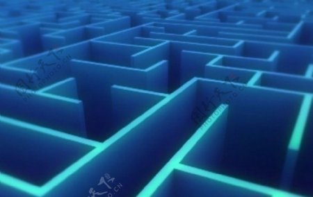 三维视频素材虚拟3D背景迷宫