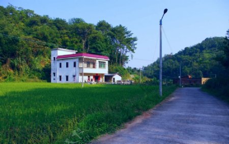 梅州荷泗蕉坑民俗村落风景图片