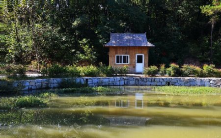 太公湖竹屋图片