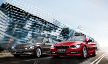 新BMW3系四门轿车图片