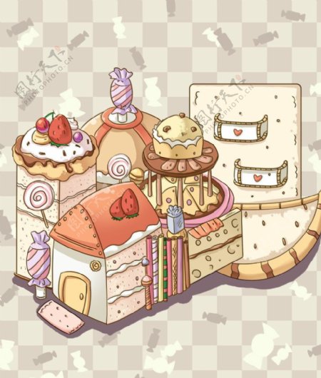 蛋糕小屋图片