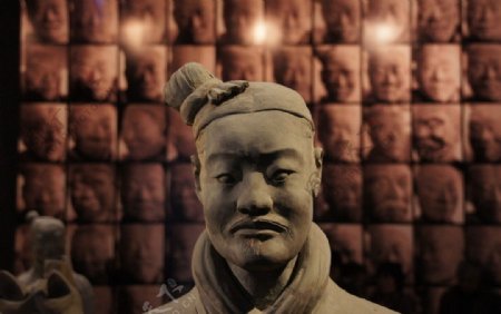 陕西博物馆馆藏兵马俑图片