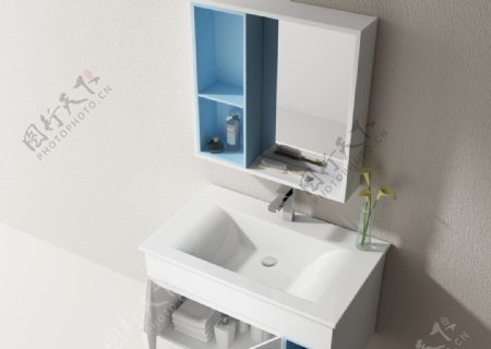 浴室柜细节效果图图片