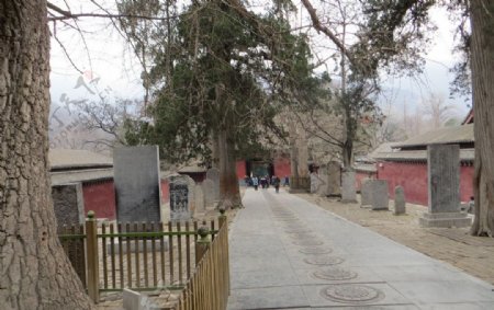少林寺冬景图片