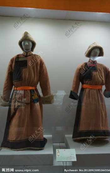 蒙古袍图片