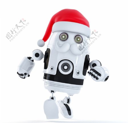 圣诞3d机器人图片