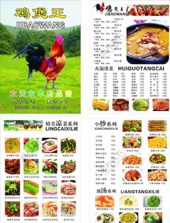 鸡煲王菜谱图片