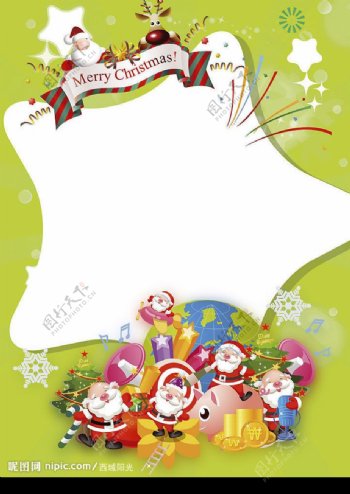 圣诞促销海报模板图片