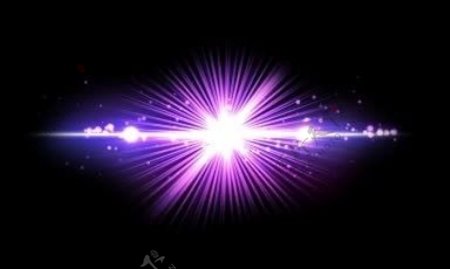 紫色粒子星光光晕视频