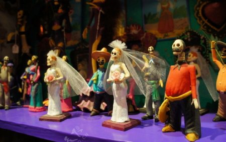 墨西哥骷颅新娘娃娃图片
