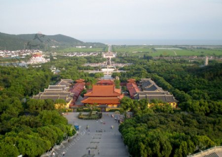 灵山胜境全景图片