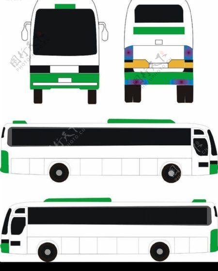 公交车公交客车图片