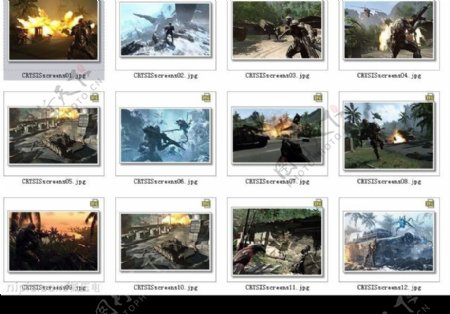 Crysis超高清晰游戏截屏RAR打包01内含112共12张图片