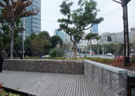 上海街头公园景观参考图片