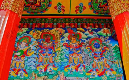 藏教壁画图片