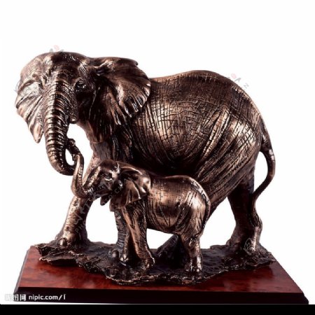 中华工艺大象雕塑图片