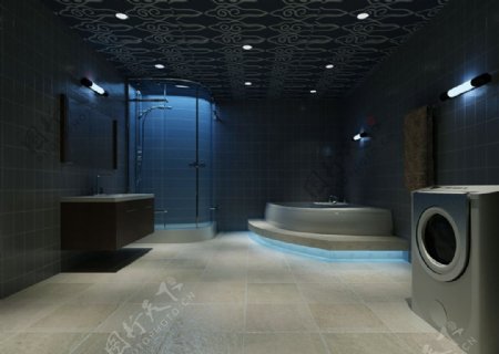 浴室效果图图片