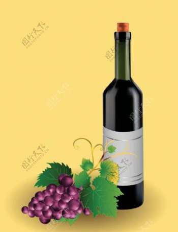 葡萄酒矢量素材图片