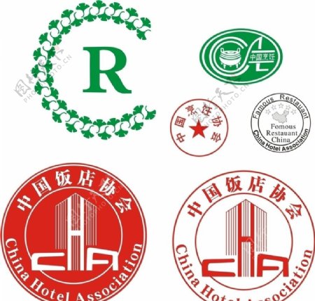 中国饭店餐饮协会各种徽章总集图片