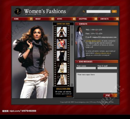 女性时尚网欧美模板图片