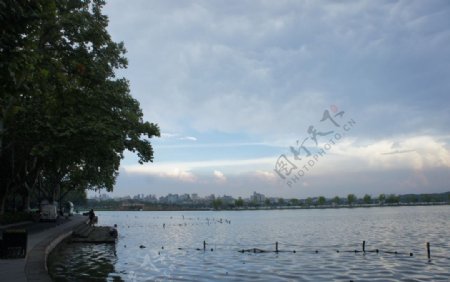 杭州北山路西湖图片