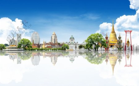 曼谷建筑曼谷寺庙图片