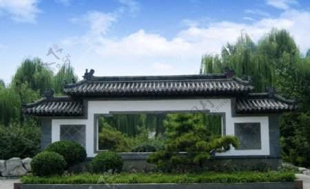 中式建筑园林图片
