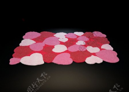 地毯毛毯3d设计图片