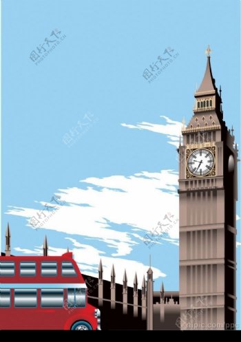 伦敦钟楼图片