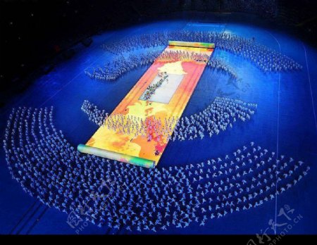 北京奥运会开幕式太极图片