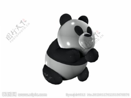 熊猫模型图片