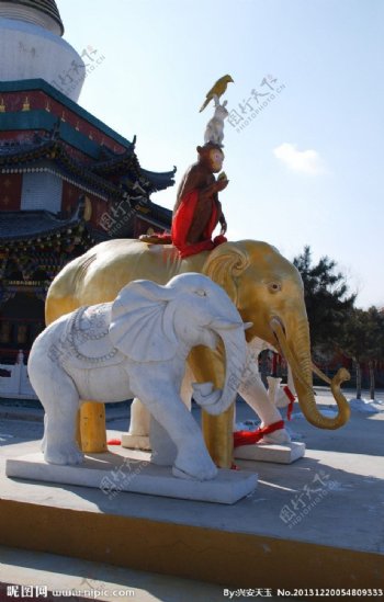 大乐林寺金象雕塑图片