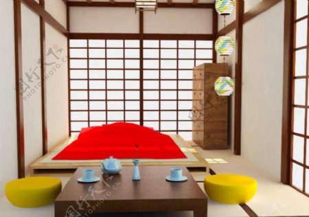 日式风格的小卧室图片