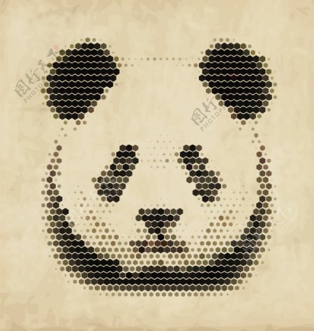像素熊猫图片